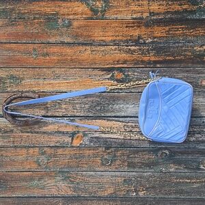 Tory Burch Blue Quilted Crossbody Bag